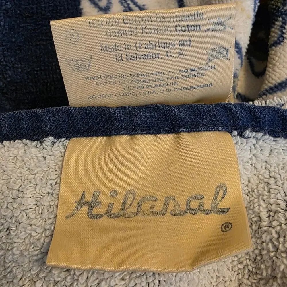 Vintage Hilasal Floral Cotton 5 Pc. Towel Set | Mid Century Modern Bath Linens
